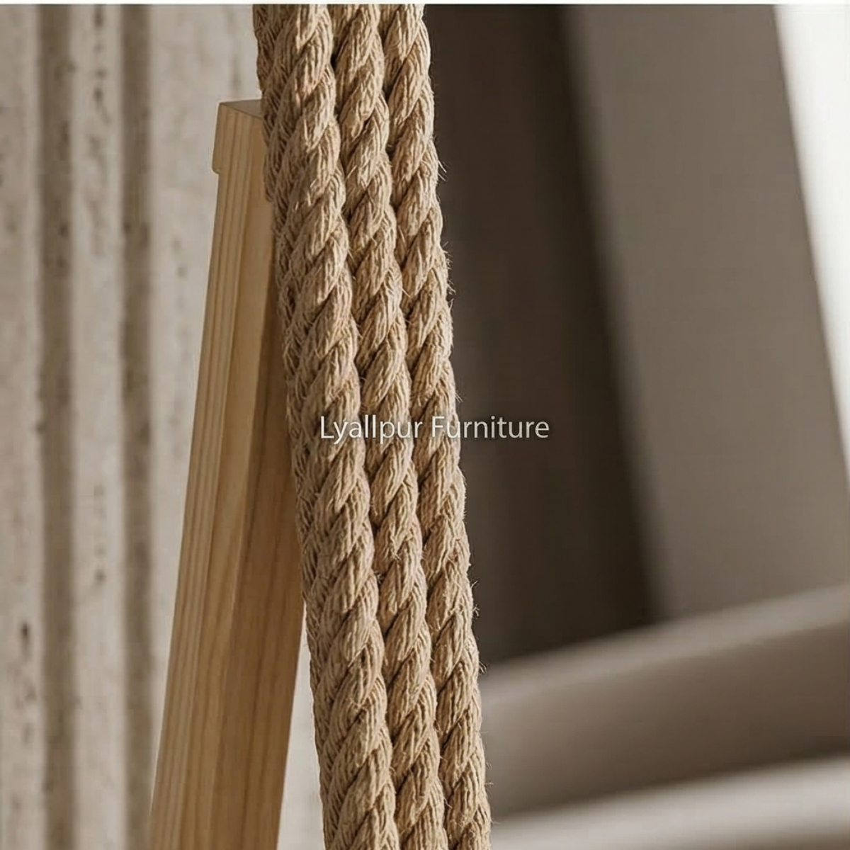 Arched Rope Standing Mirror