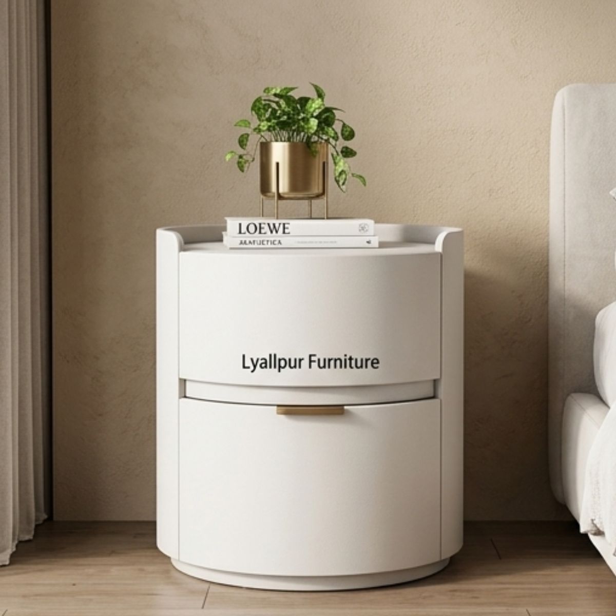 Aria Seamless Cylindrical Nightstand