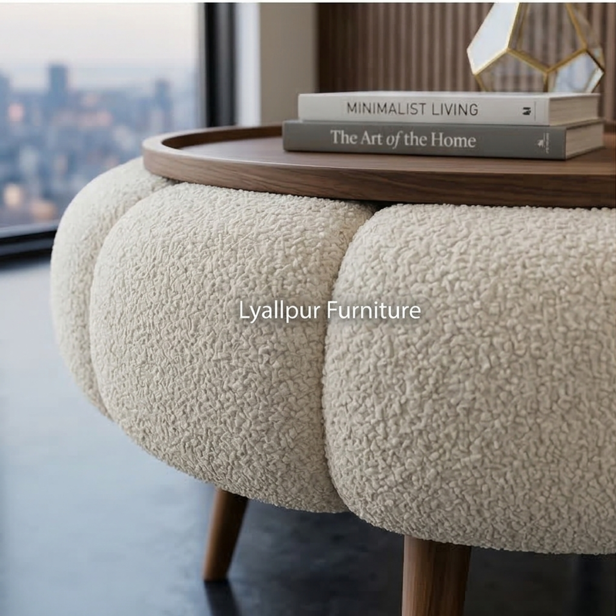 Bouclé Pumpkin Coffee Table