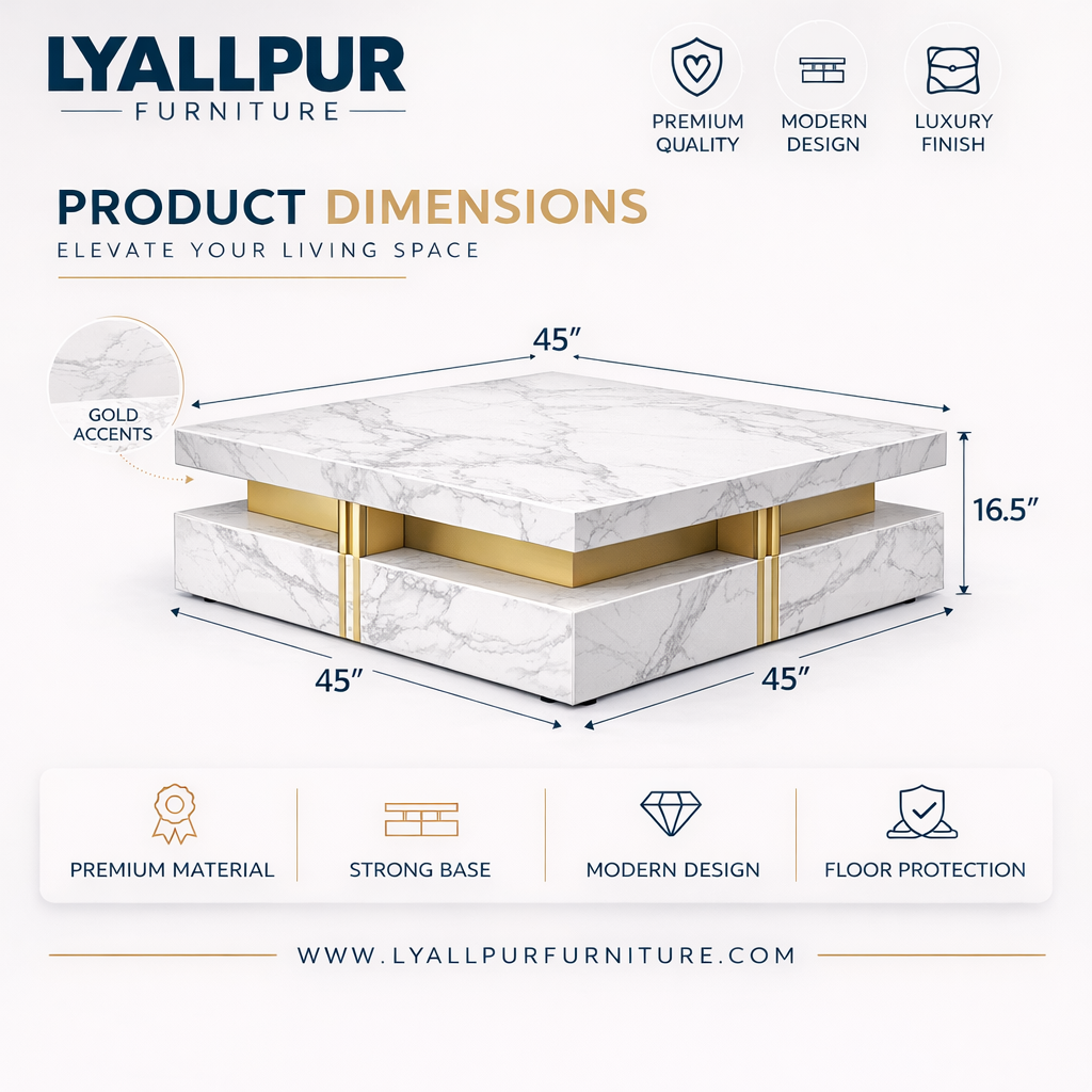 Marble Coffee Table – Luxury Center Table