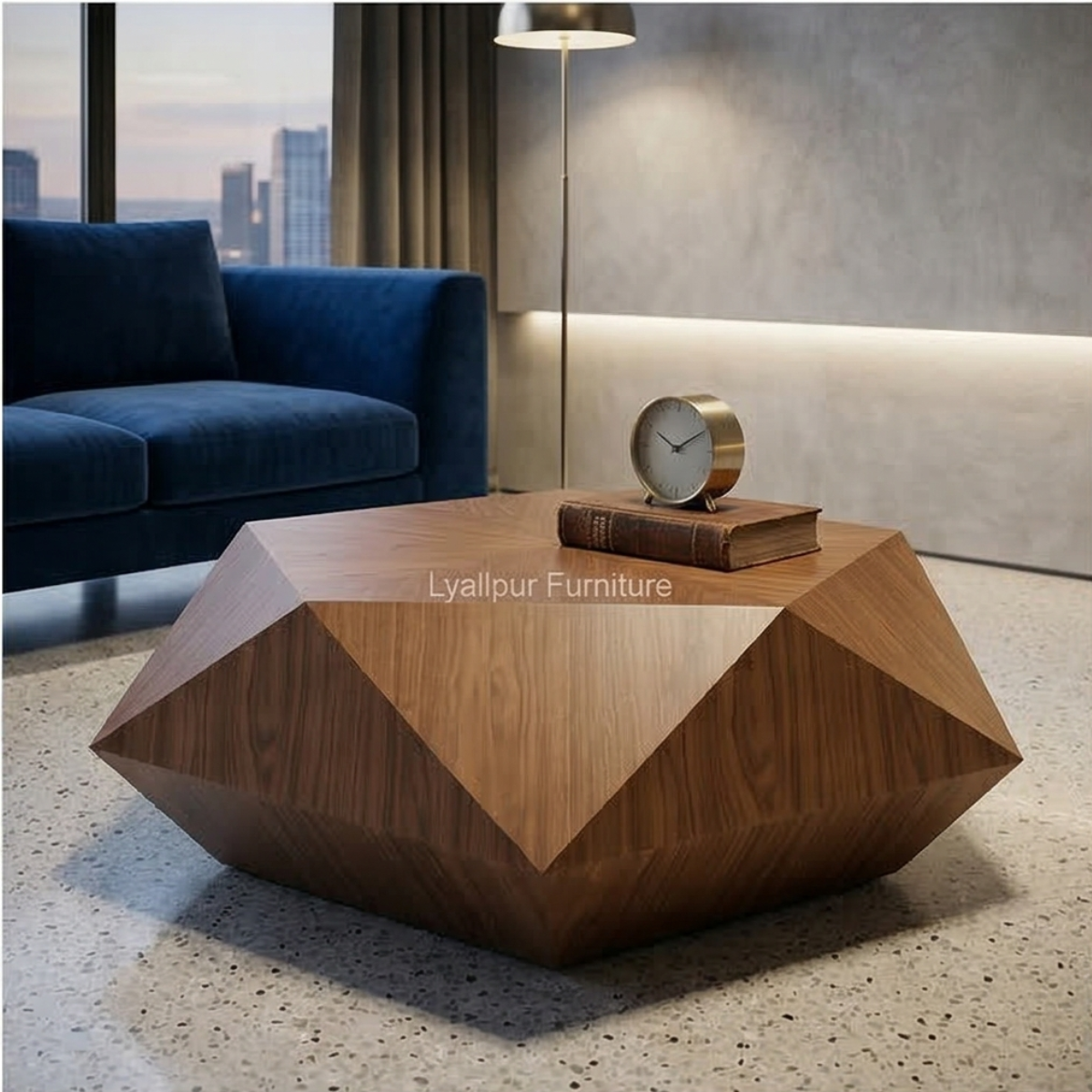 Faceted Timber Coffee Table