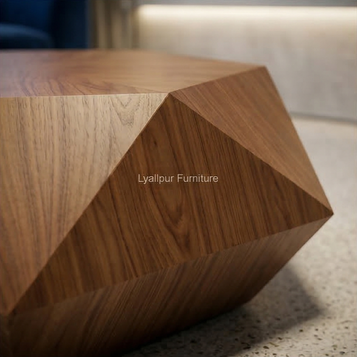 Faceted Timber Coffee Table