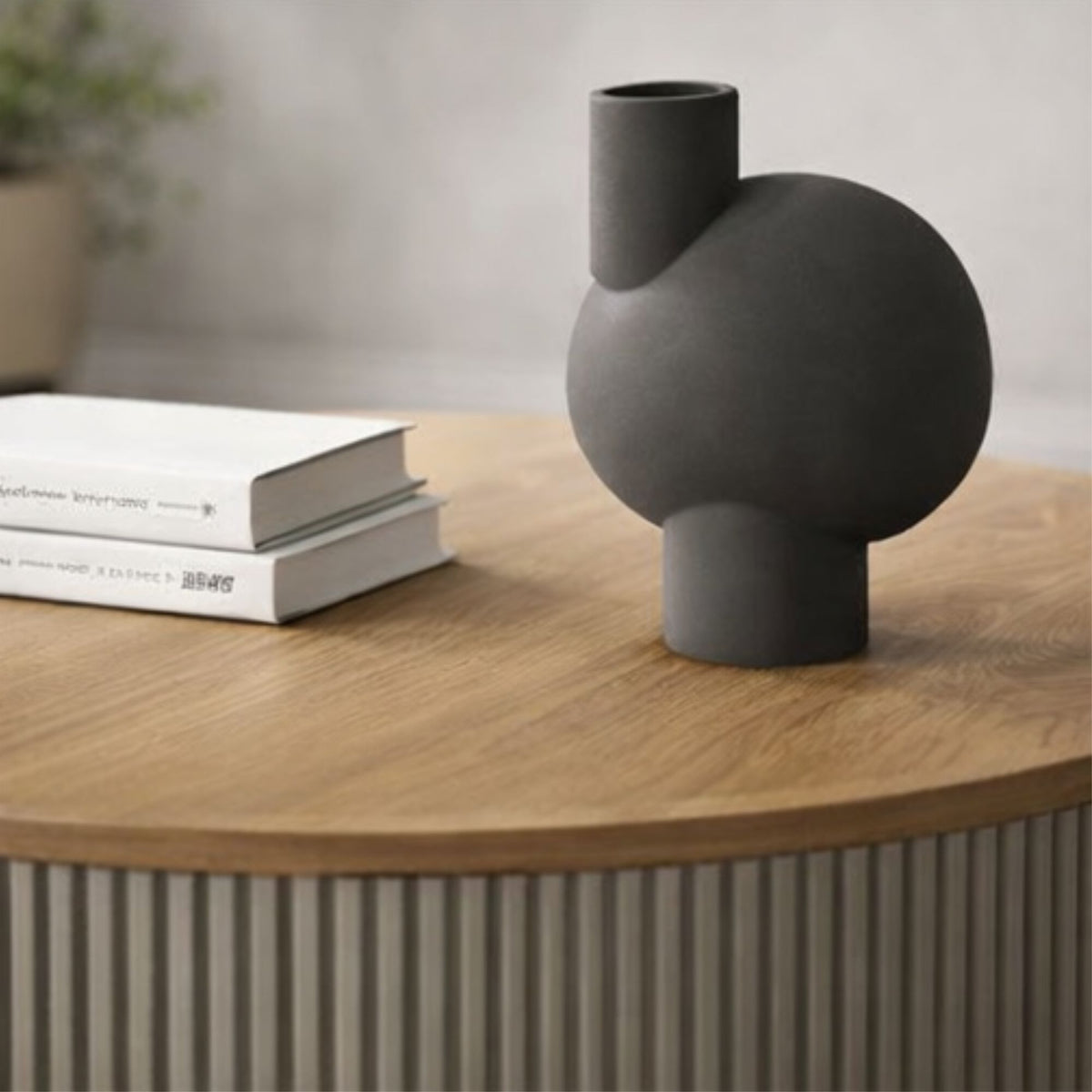 Fluted Round Coffee Table