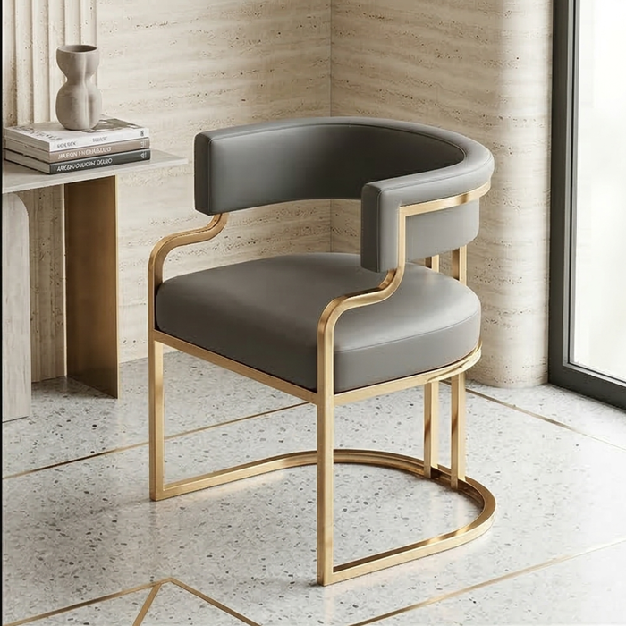 Gold Accent Arm Chair