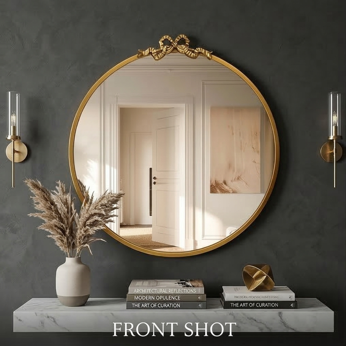 Gold Bow Accent Mirror