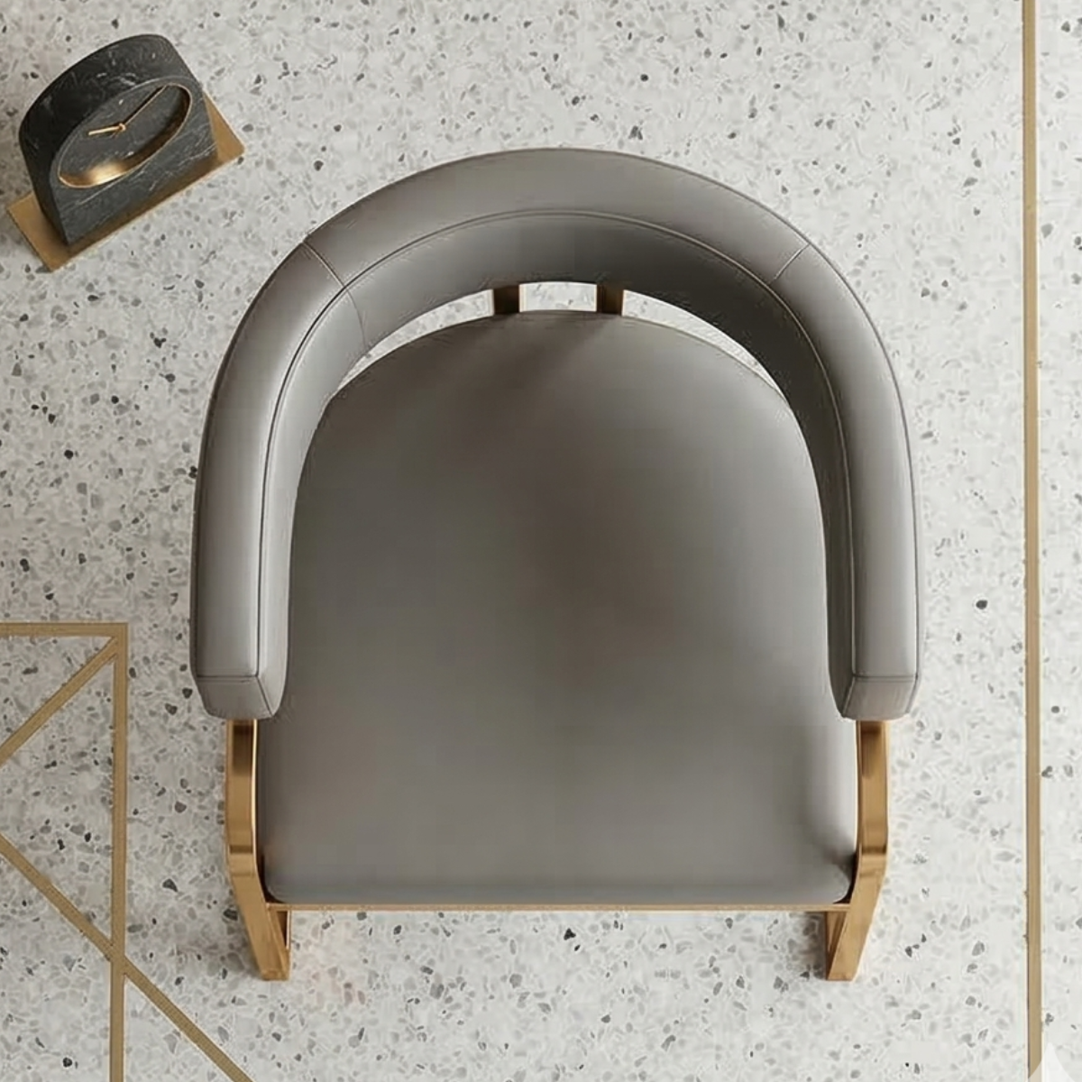 Gold Accent Arm Chair