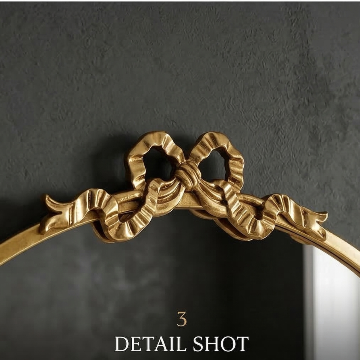Gold Bow Accent Mirror