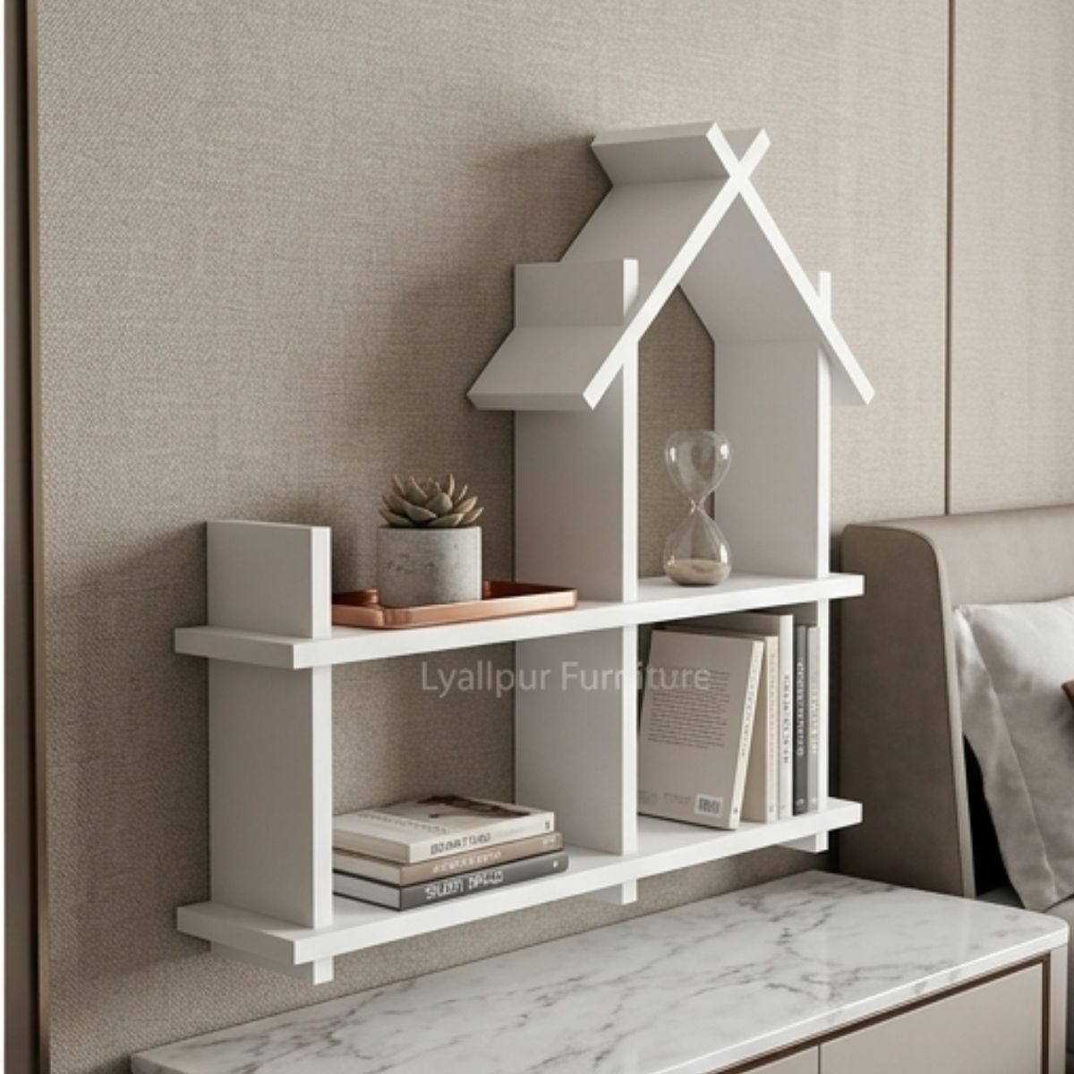 House Shape Wall Shelf
