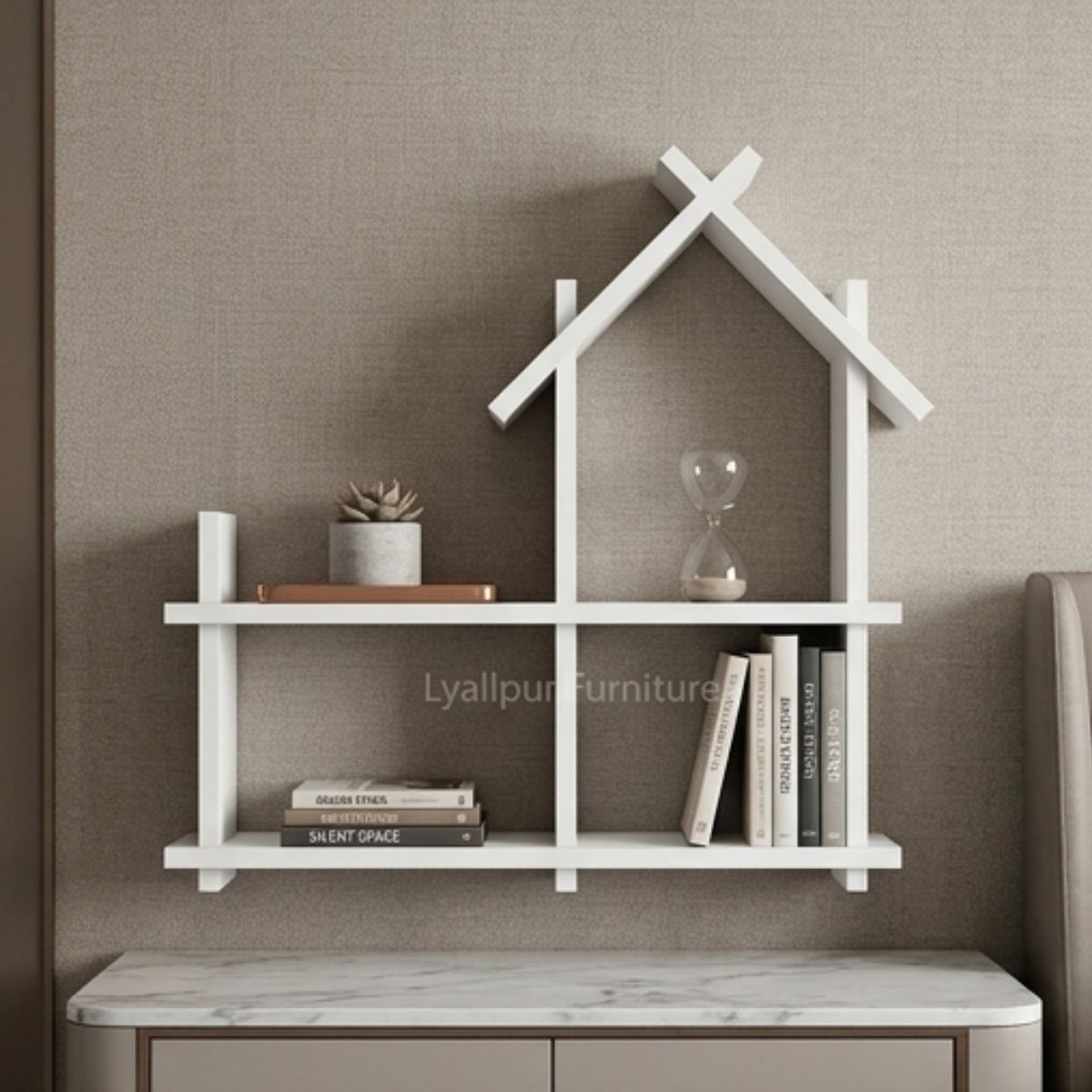 House Shape Wall Shelf