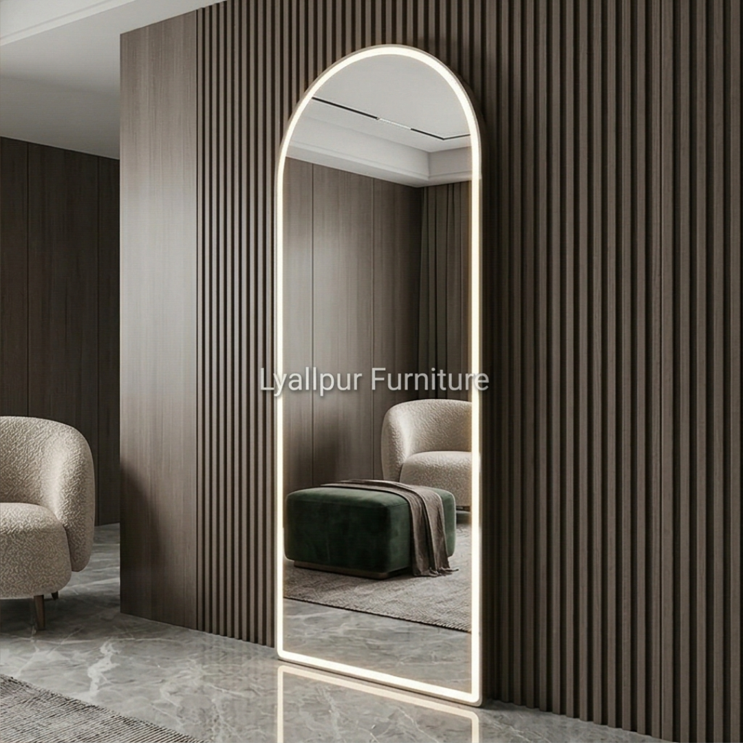 LED Dressing Mirror – Full Length Storage Mirror