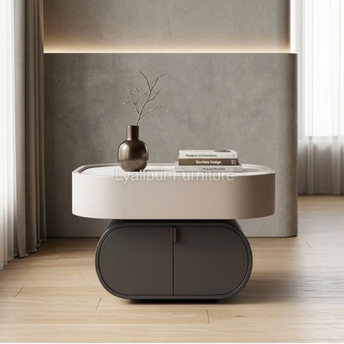 Lumiere Marble Floating Nightstand