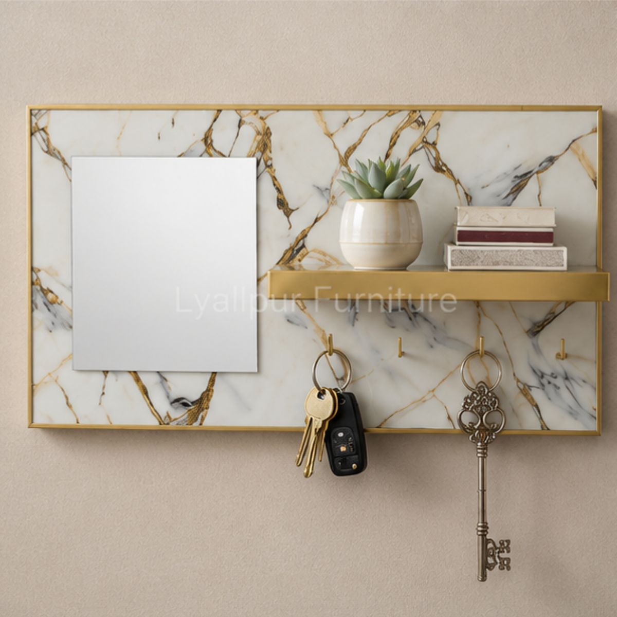Luxury Key Holder With Mirror