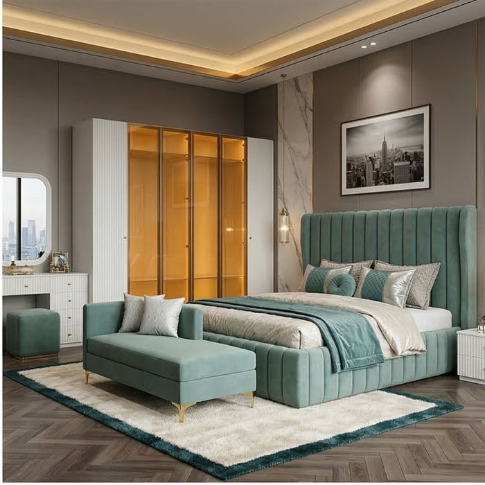 Luxury Velvet Bedroom Set