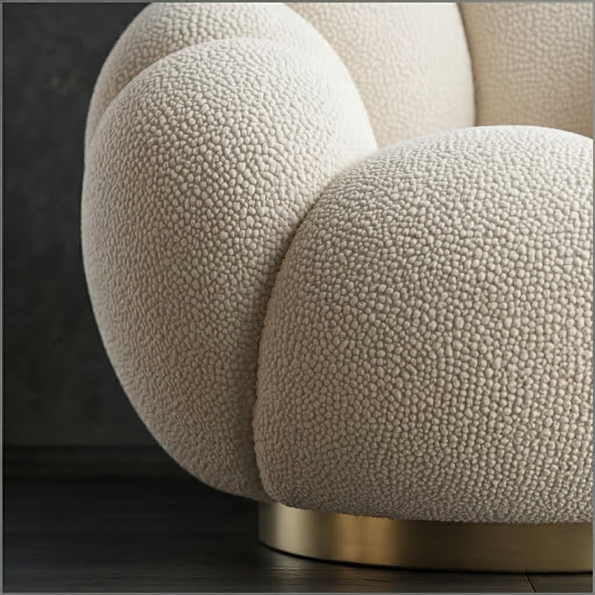 Luxury Bouclé Accent Chair