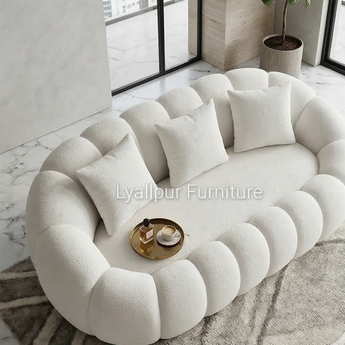 Luxury Bubble Curve Sofa