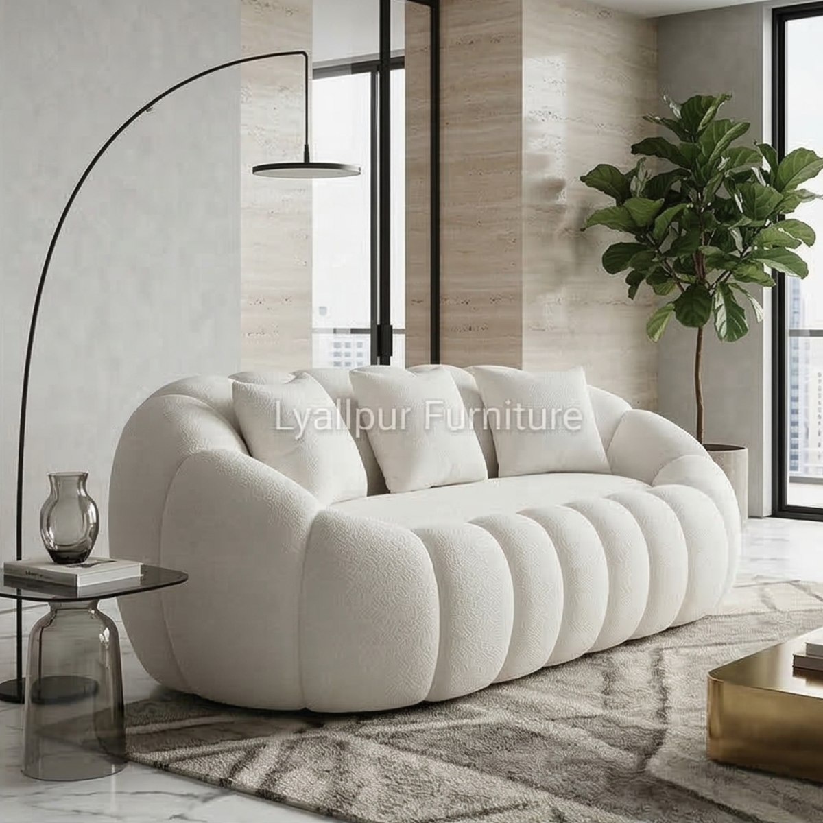 Luxury Bubble Curve Sofa