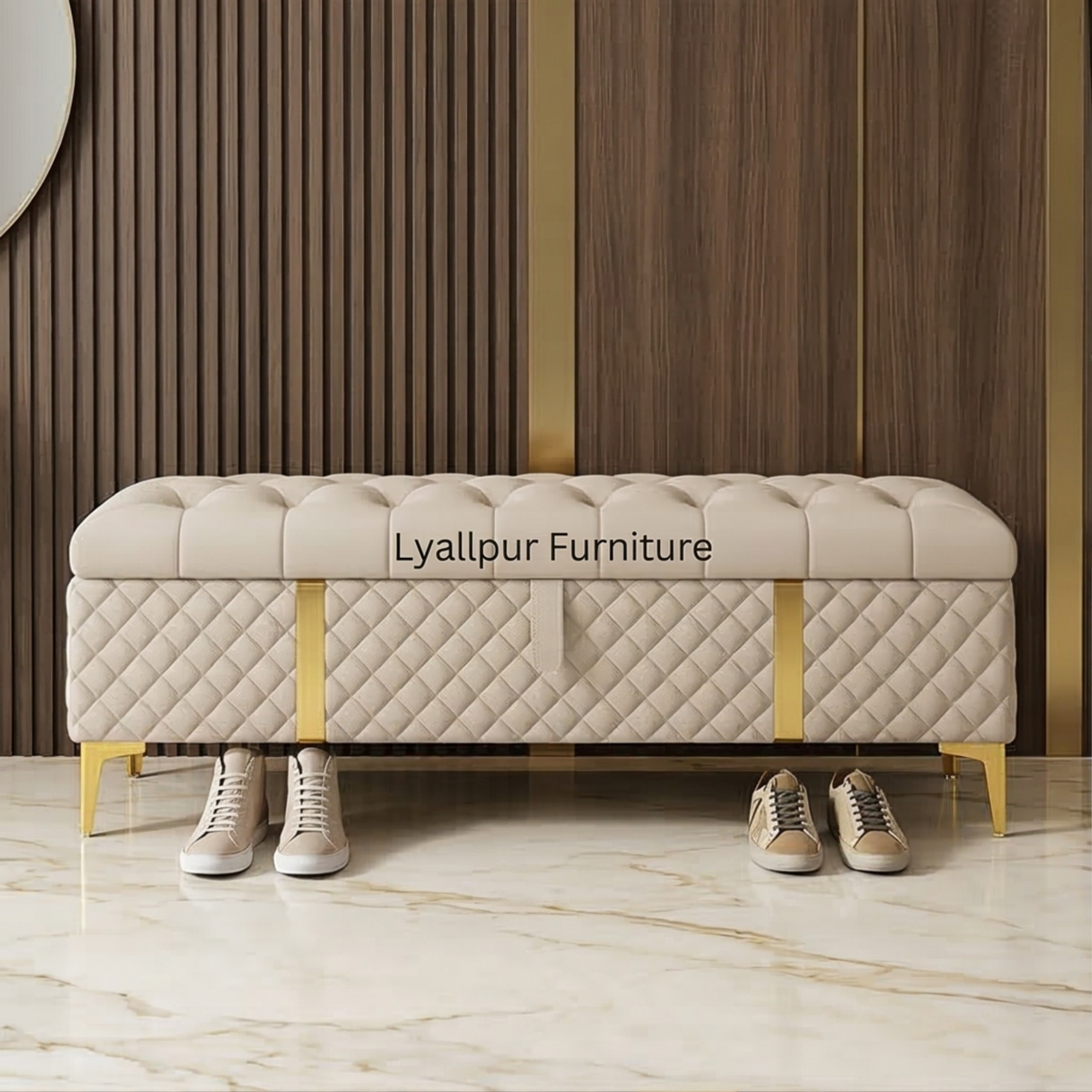 Luxury Tufted Storage Bench