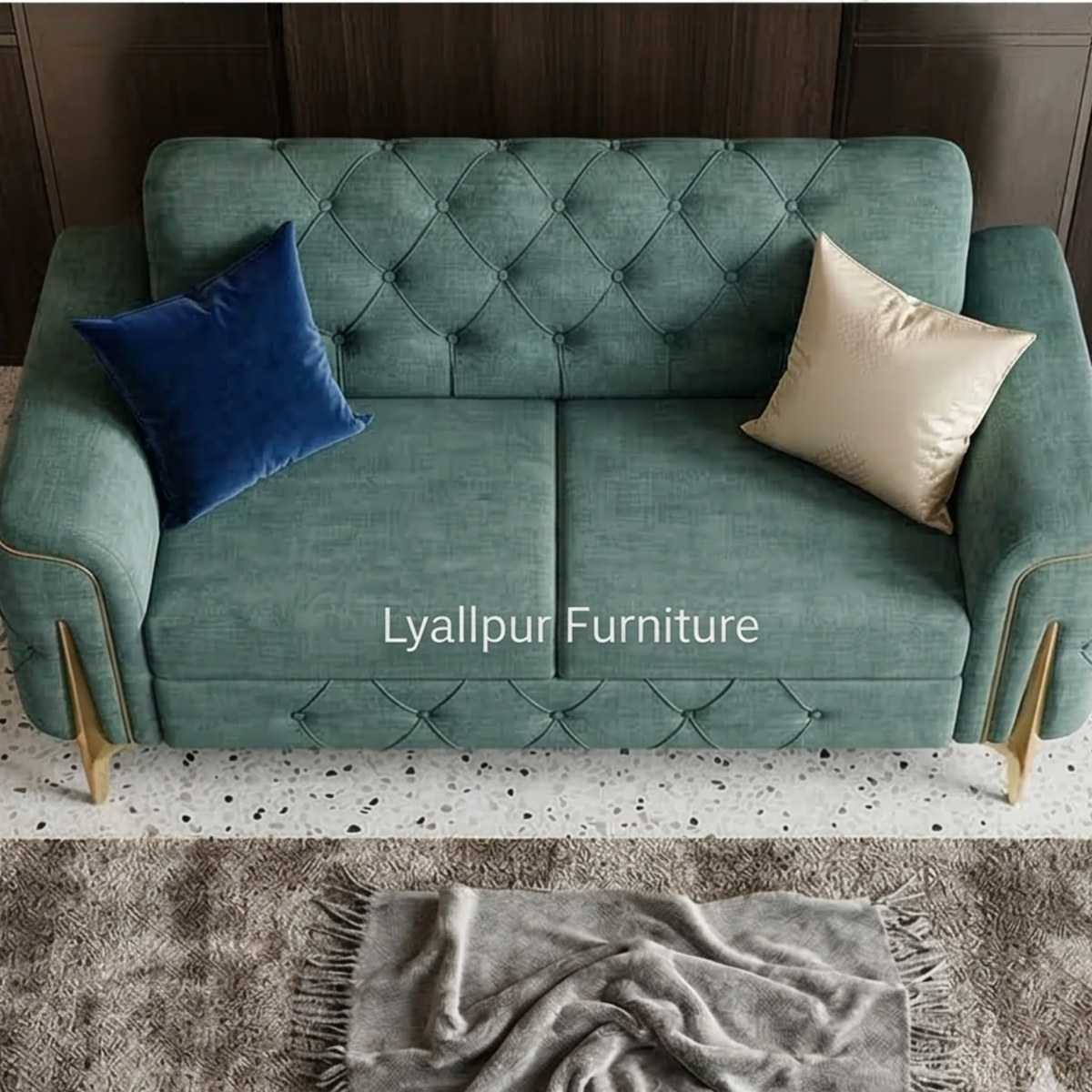 Luxury Tufted Velvet Sofa