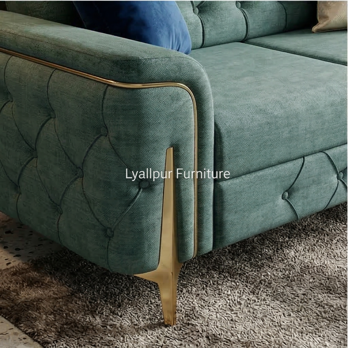 Luxury Tufted Velvet Sofa