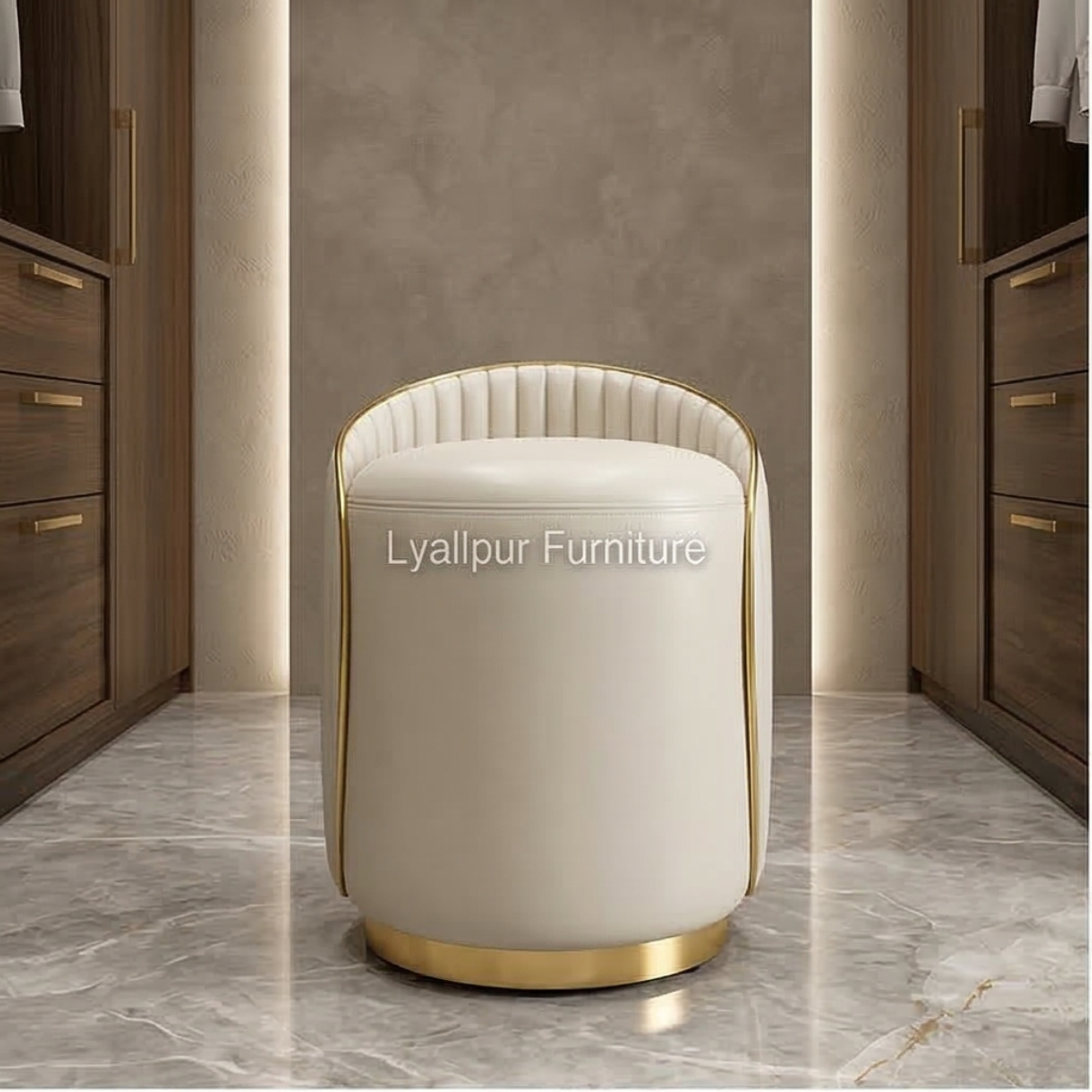 Luxury Vanity Stool Ottoman