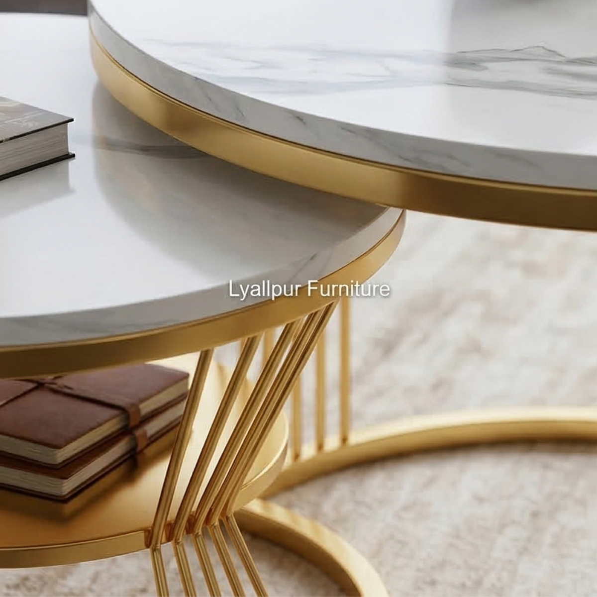 Marble & Gold Nesting Coffee Table