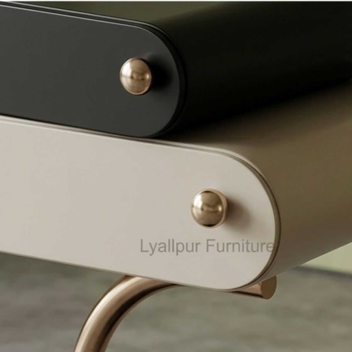Milo Floating Double Capsule Side Table