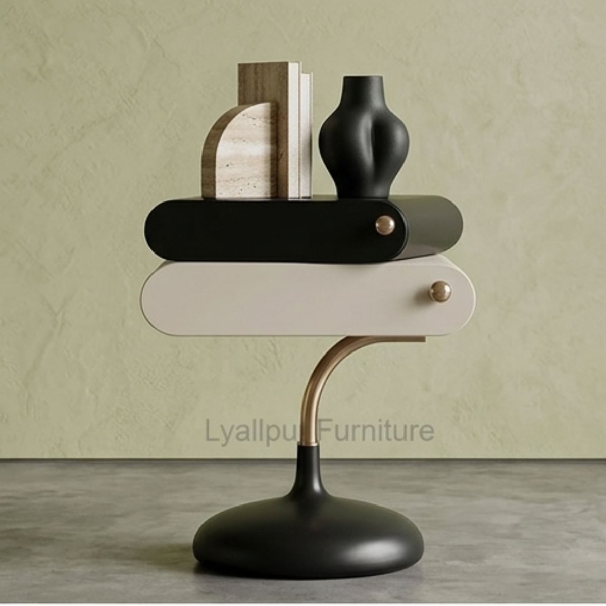 Milo Floating Double Capsule Side Table