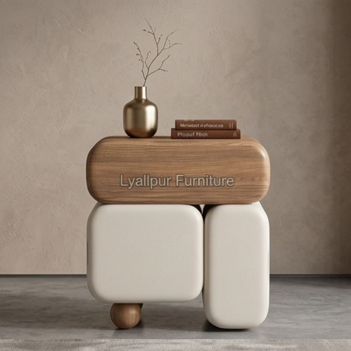 Milo Sculptural Block Side Table
