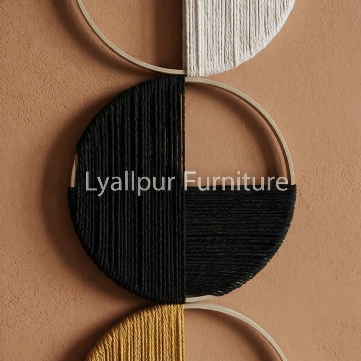 Minimalist Geometric Fiber Wall Art