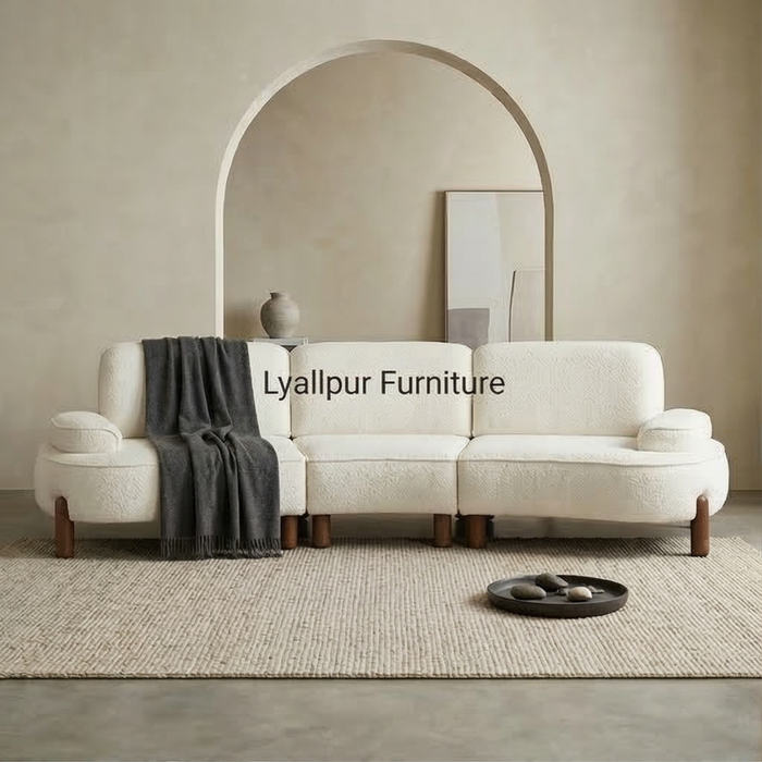 Modern Boucle Sectional Sofa