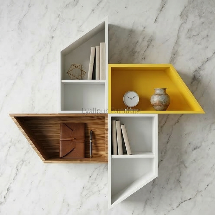 Modern Geometric Wall Shelf