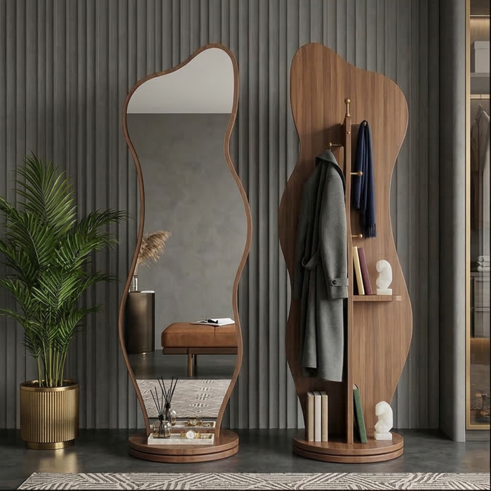 Modern Mirror Coat Rack