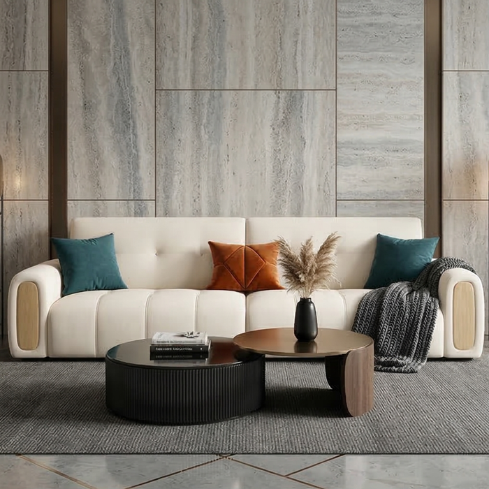 Modern Upholstered 3 Seater Sofa