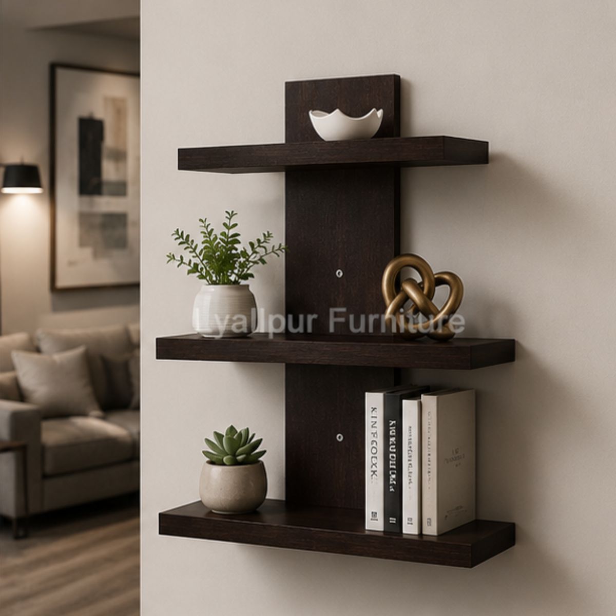 Modern Zigzag Wall Shelf