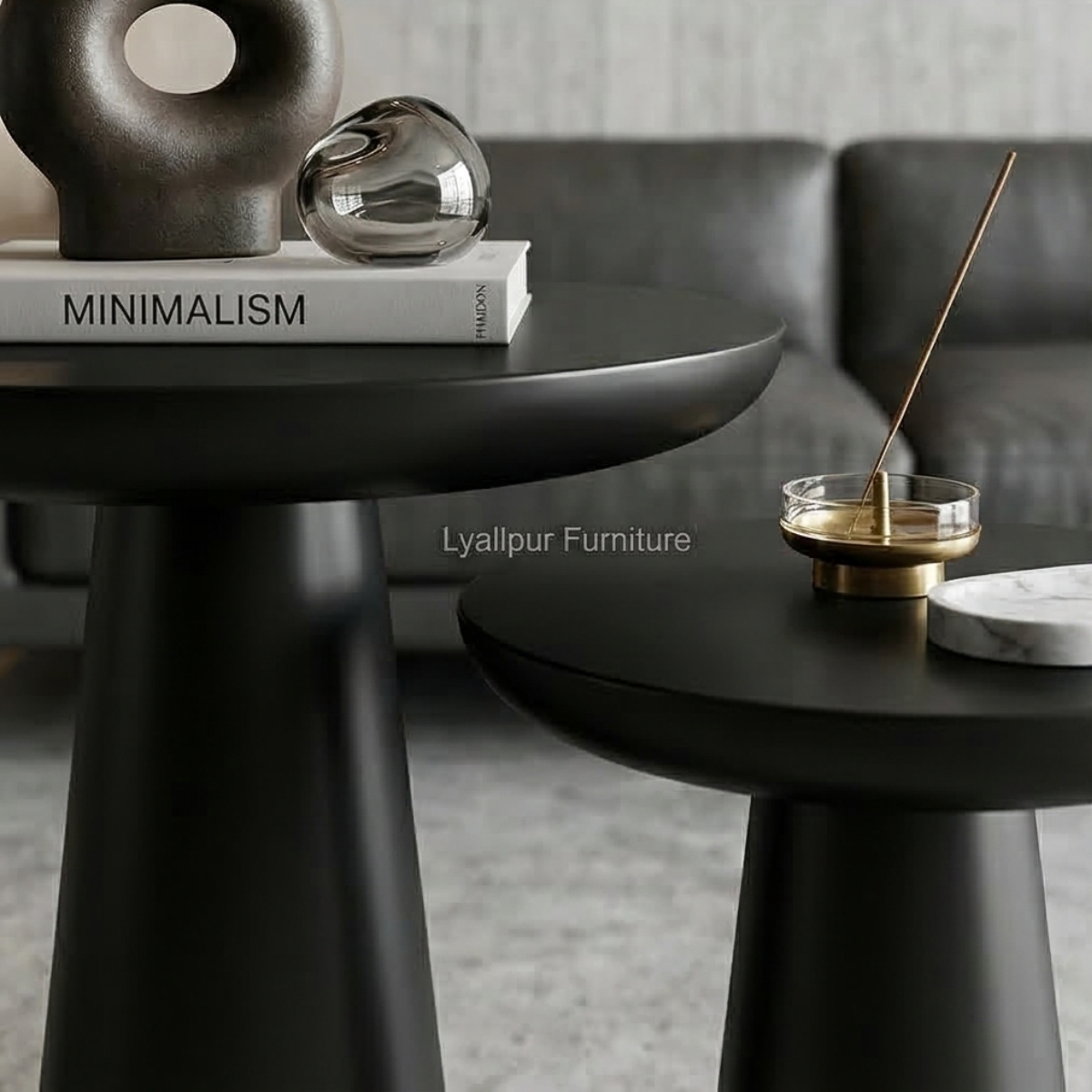 Modern Black Nesting Tables