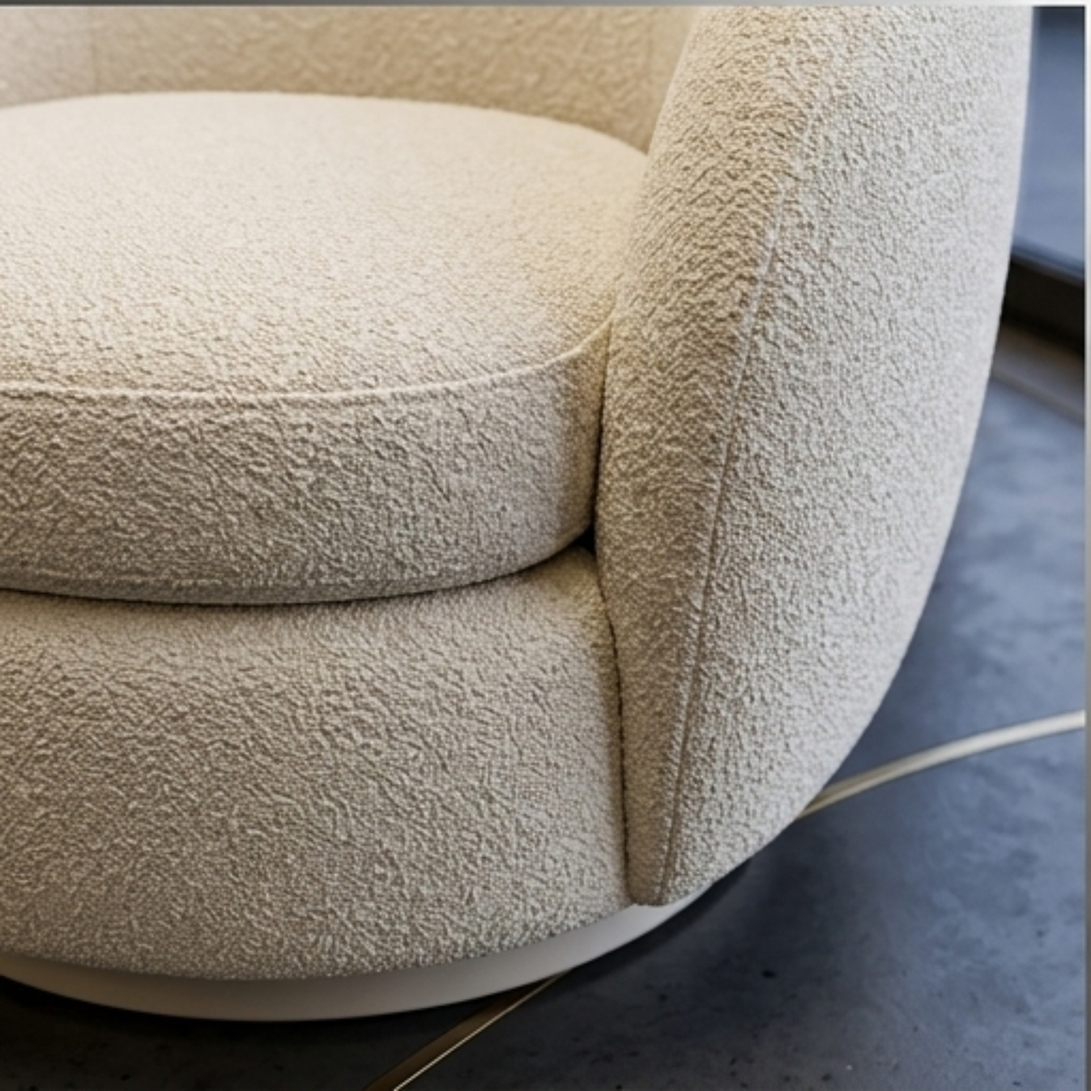 Modern Bouclé Lounge Chair