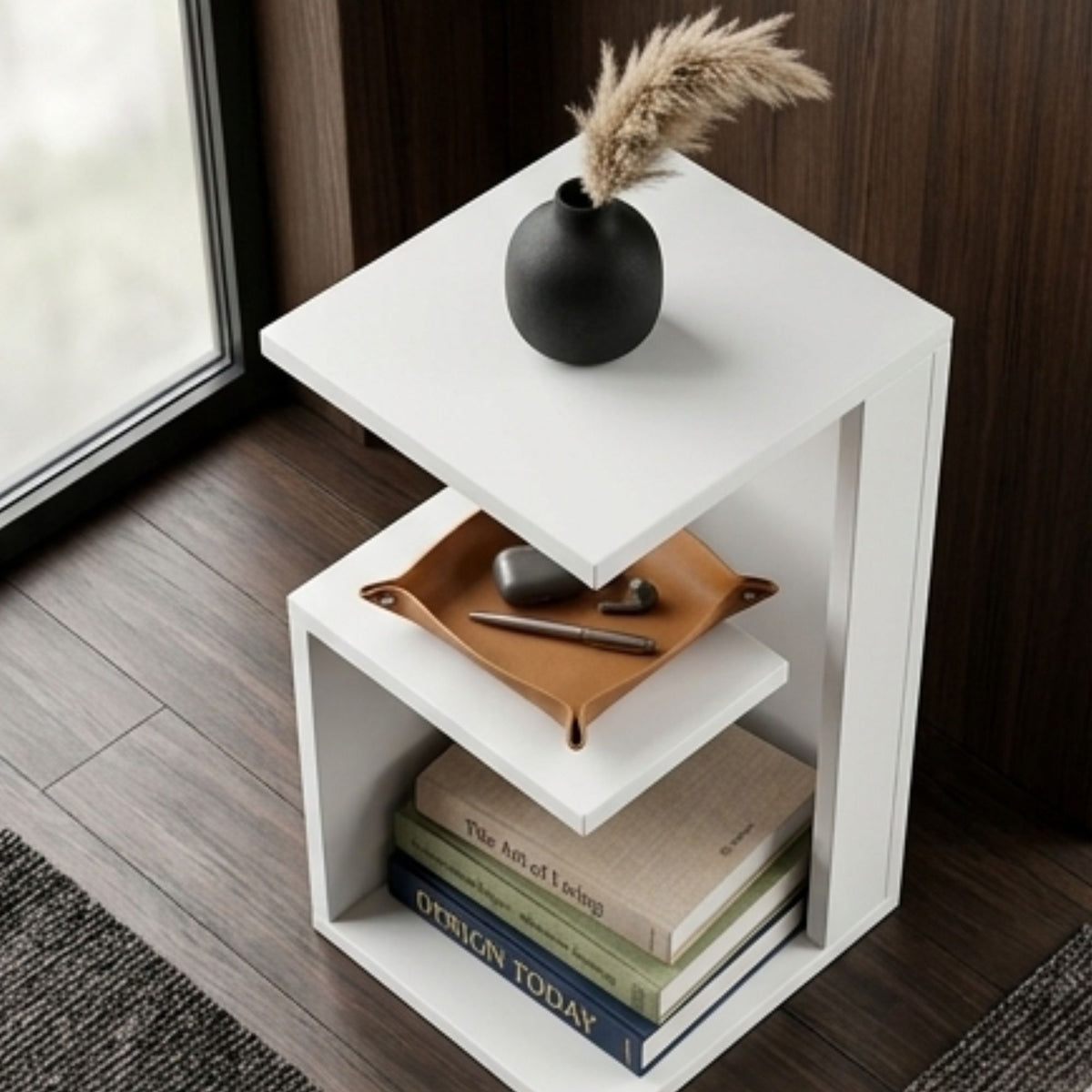 Modern C Shape Side Table