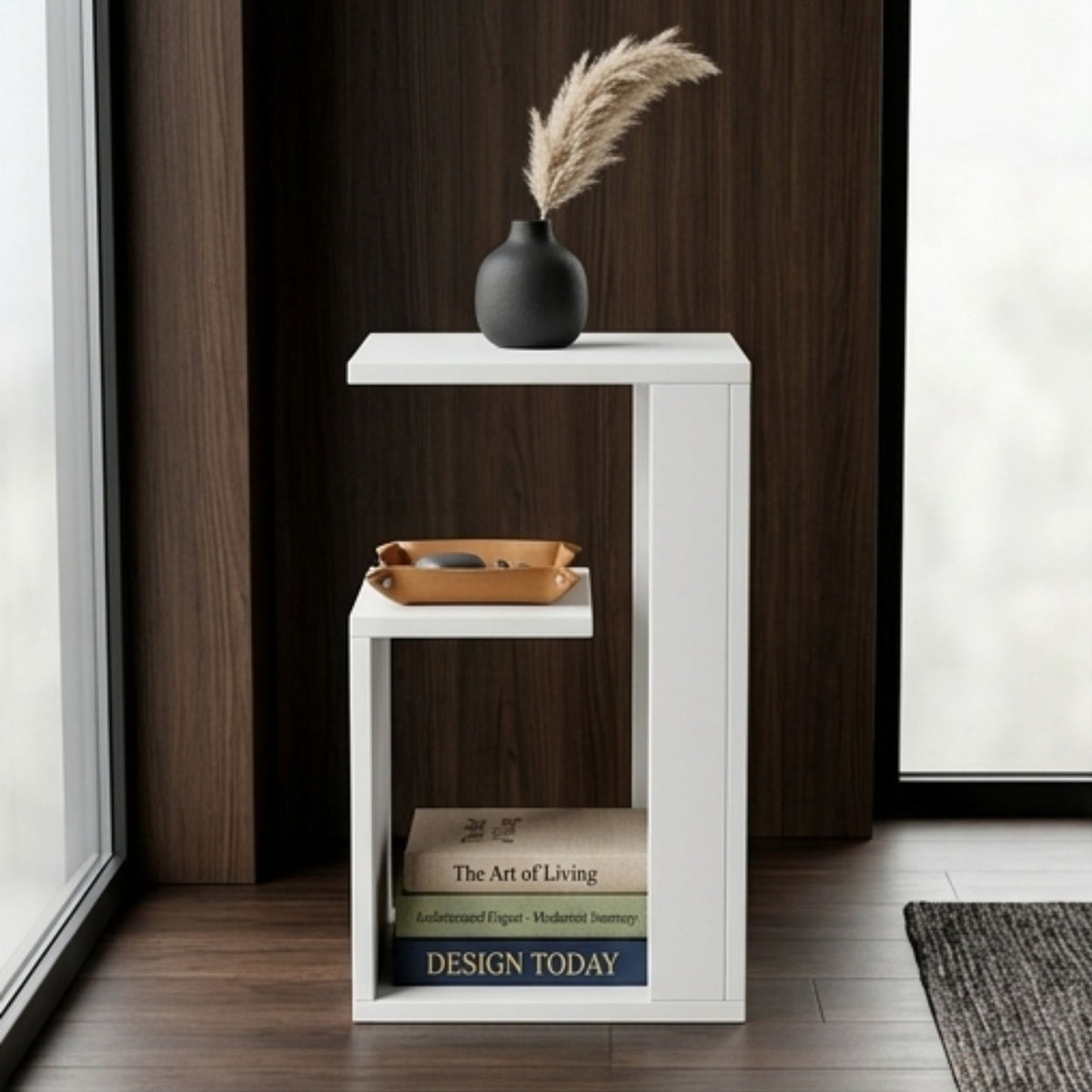 Modern C Shape Side Table