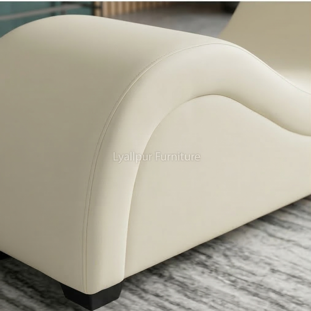 Modern Curved Chaise Lounge
