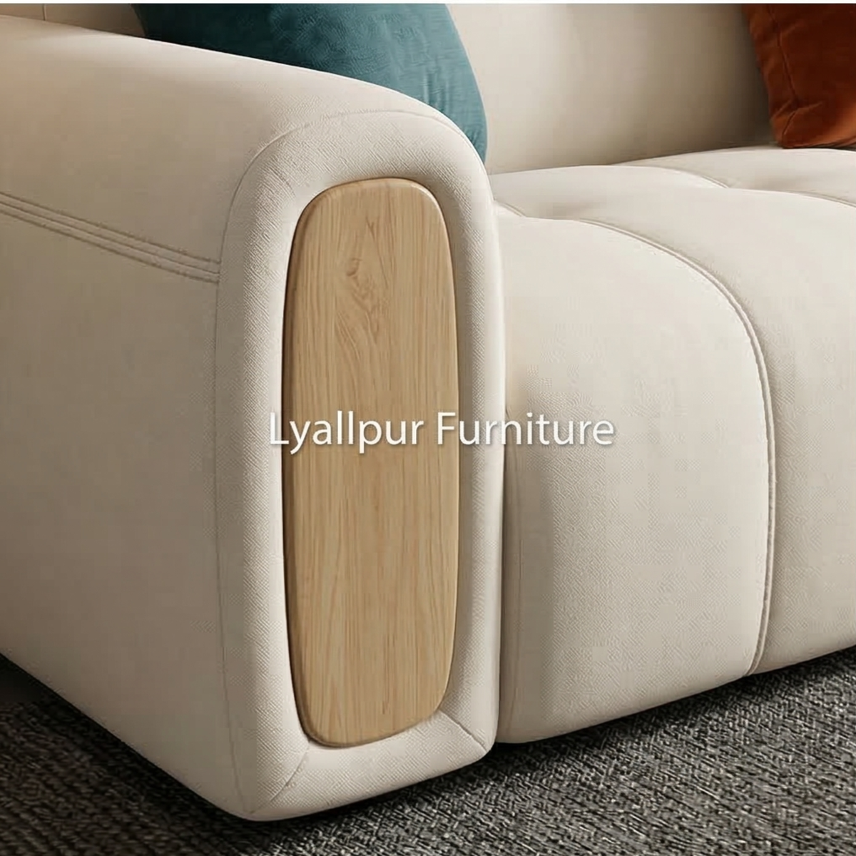 Modern Upholstered 3 Seater Sofa