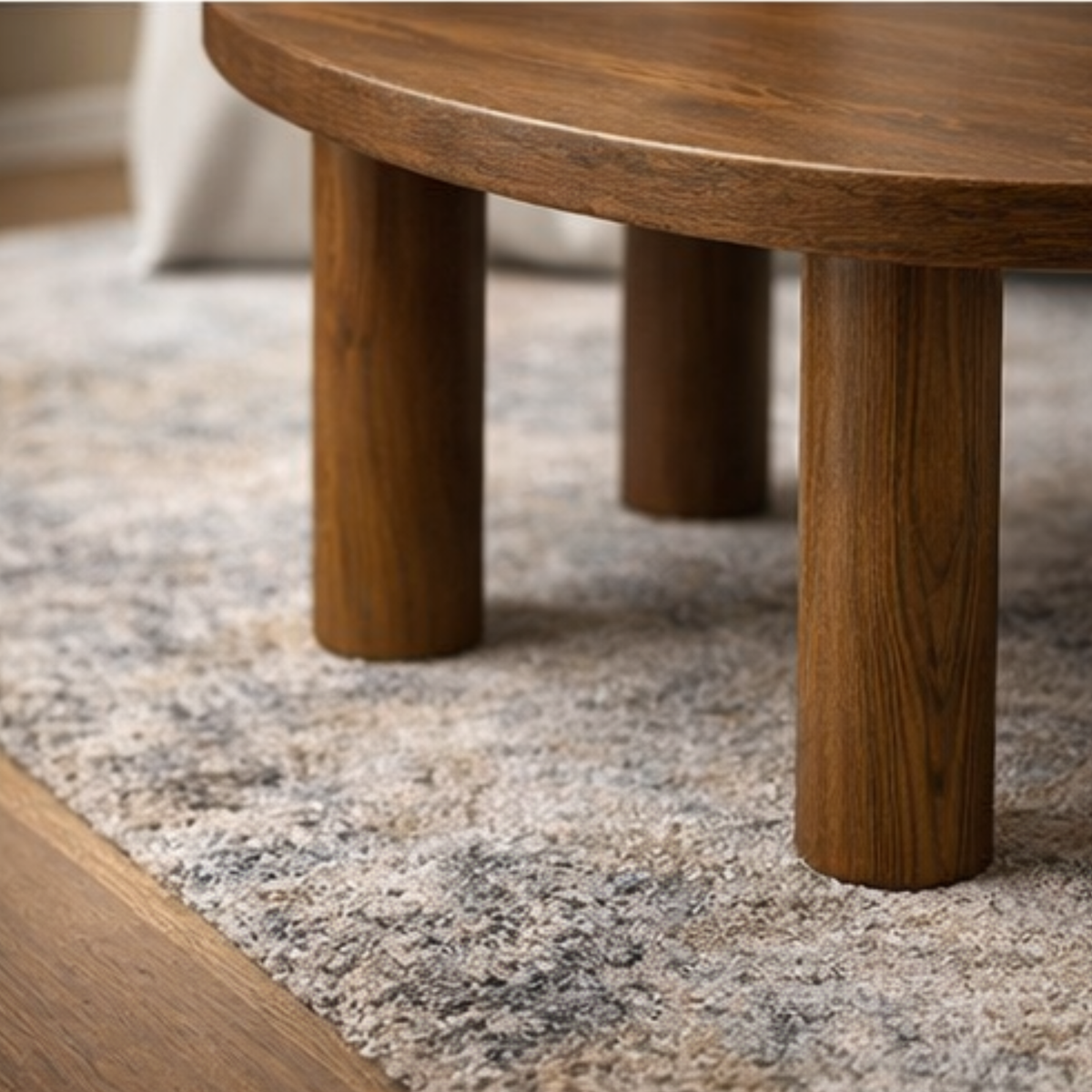 Modern Wooden Coffee Table – Low Center Table