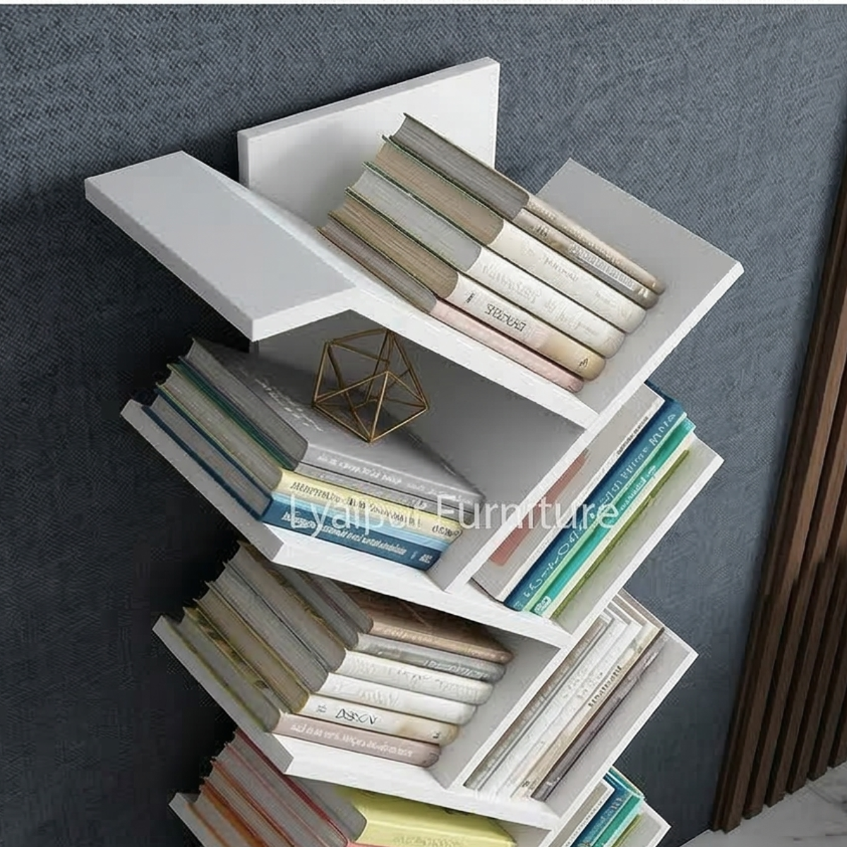 Modern Zigzag Book Rack