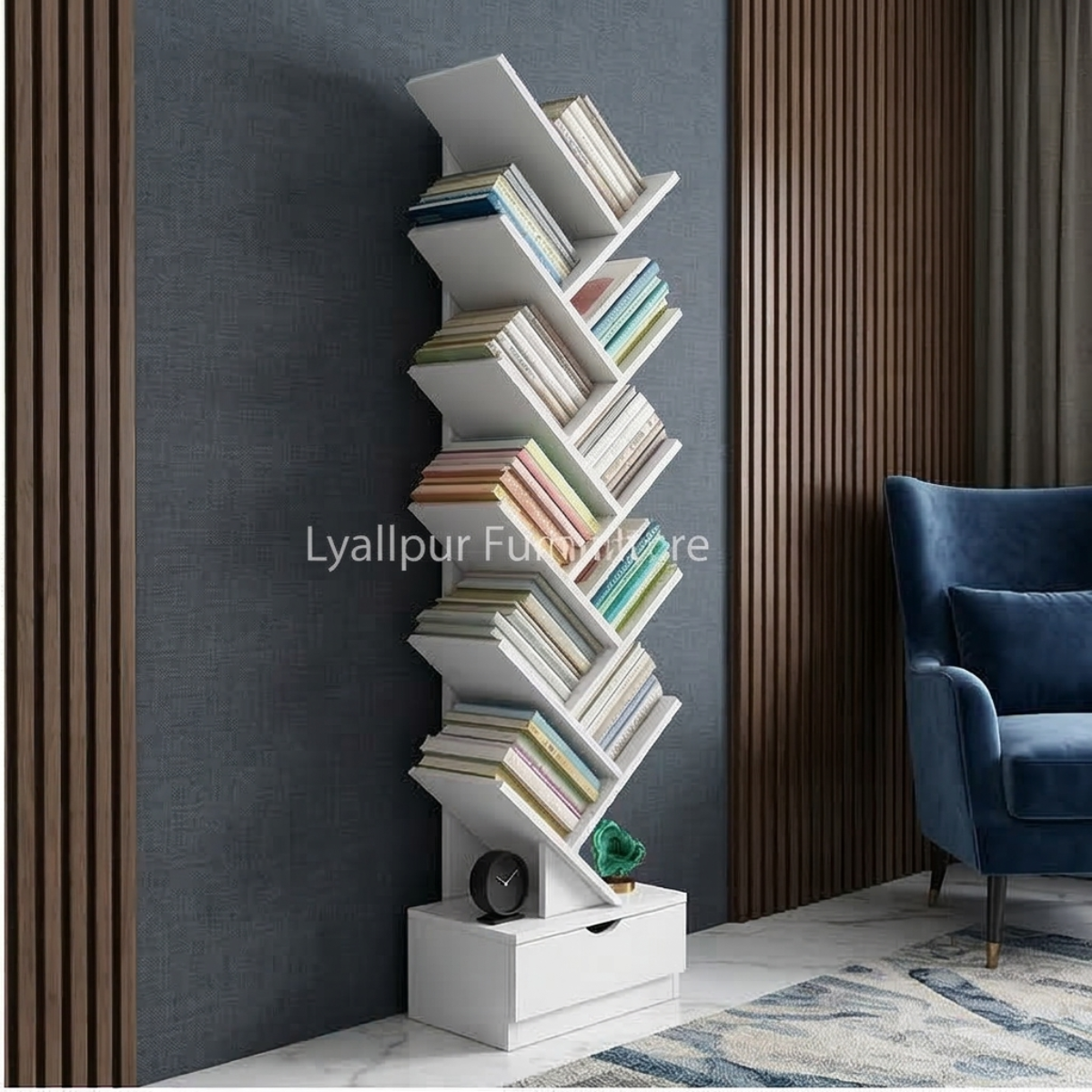 Modern Zigzag Book Rack