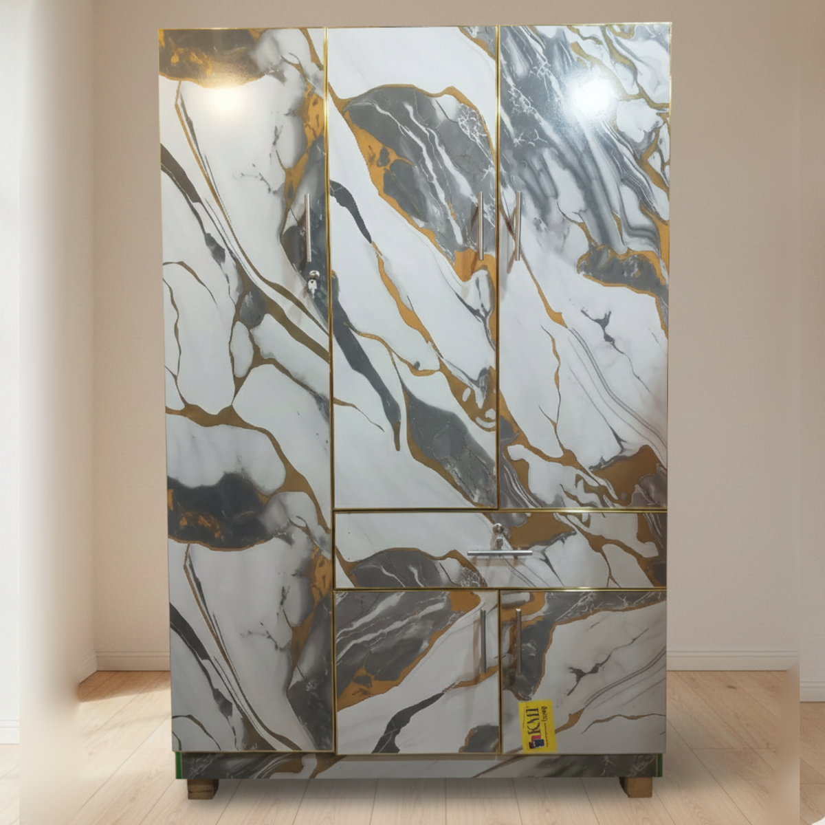 Moonstone Kids Wardrobe – Marble Finish Cupboard