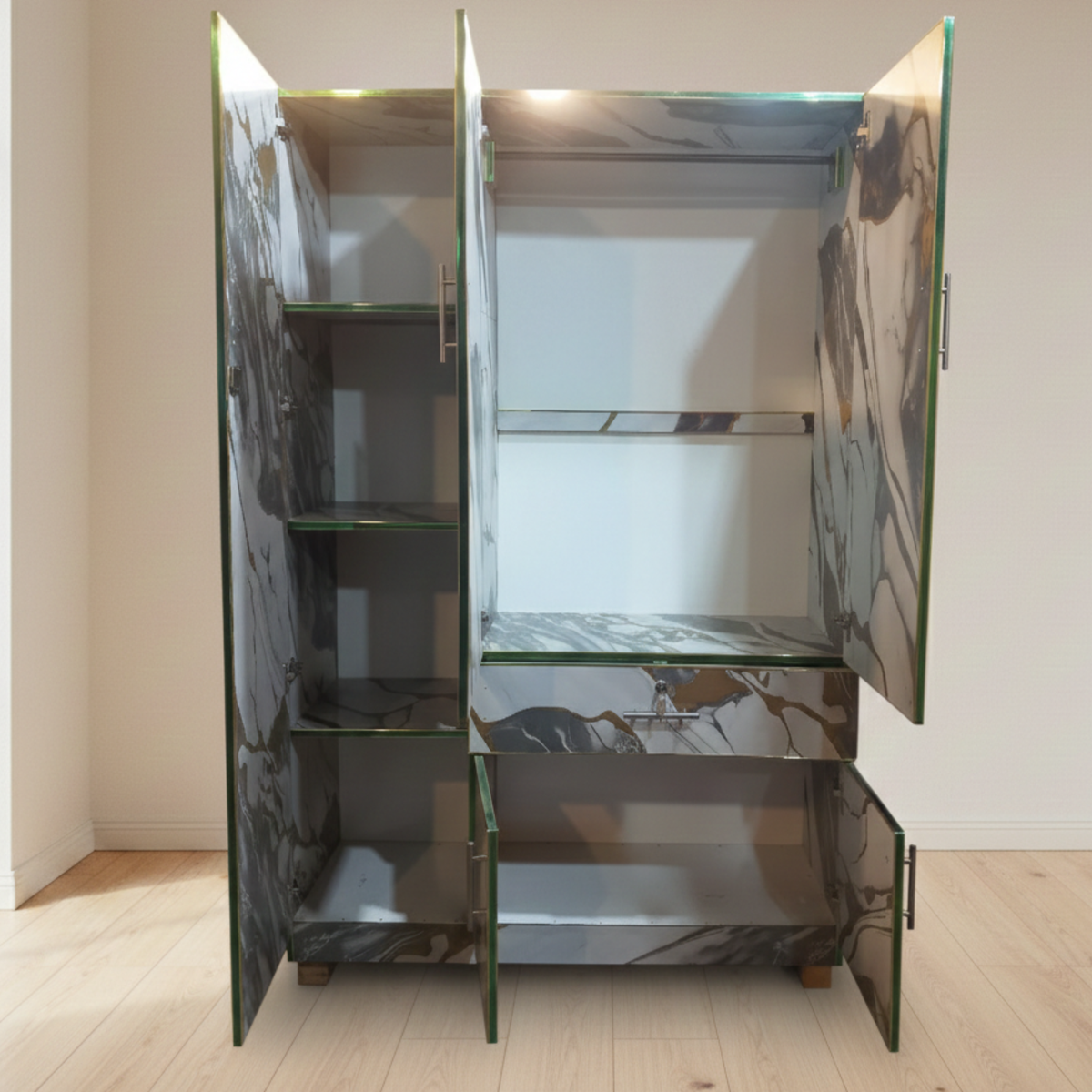 Moonstone Kids Wardrobe – Marble Finish Cupboard