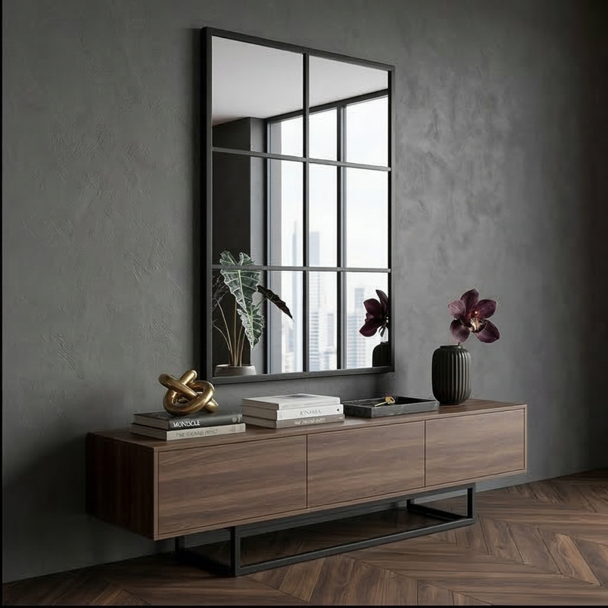 Multi-Pane Window Mirror
