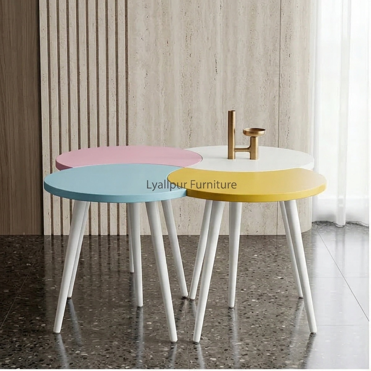 Multicolor Petal Nesting Tables