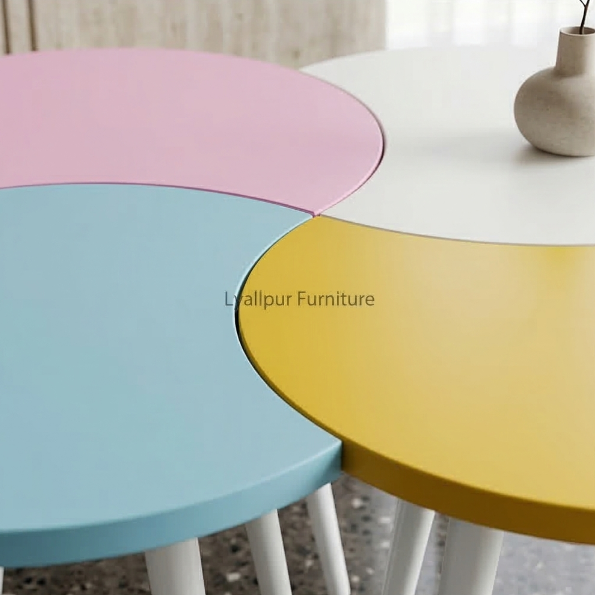 Multicolor Petal Nesting Tables