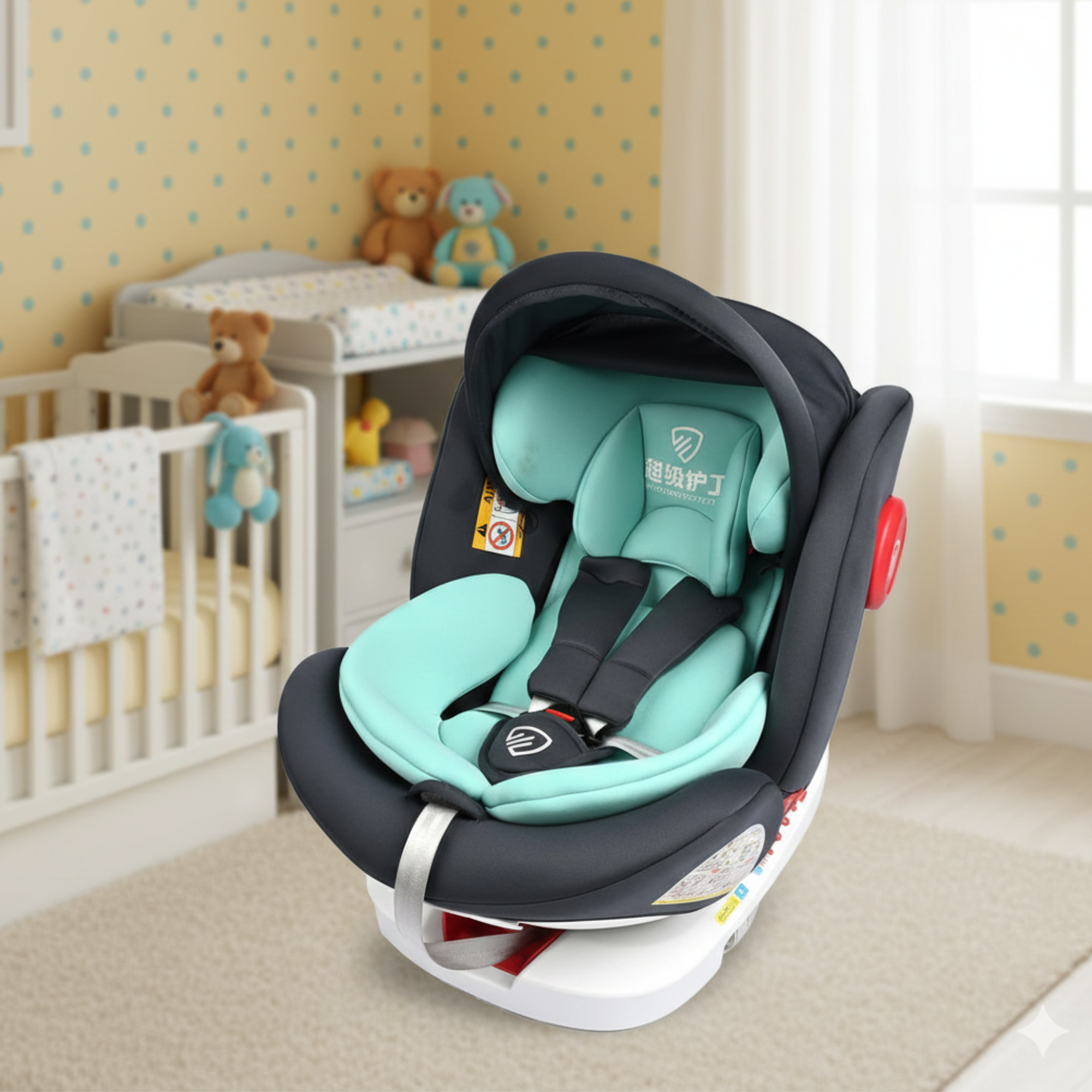 Premium Baby Car Seat with 360° Rotation – Safety Shield Infant & Toddler Car Seat (0–4 Years)