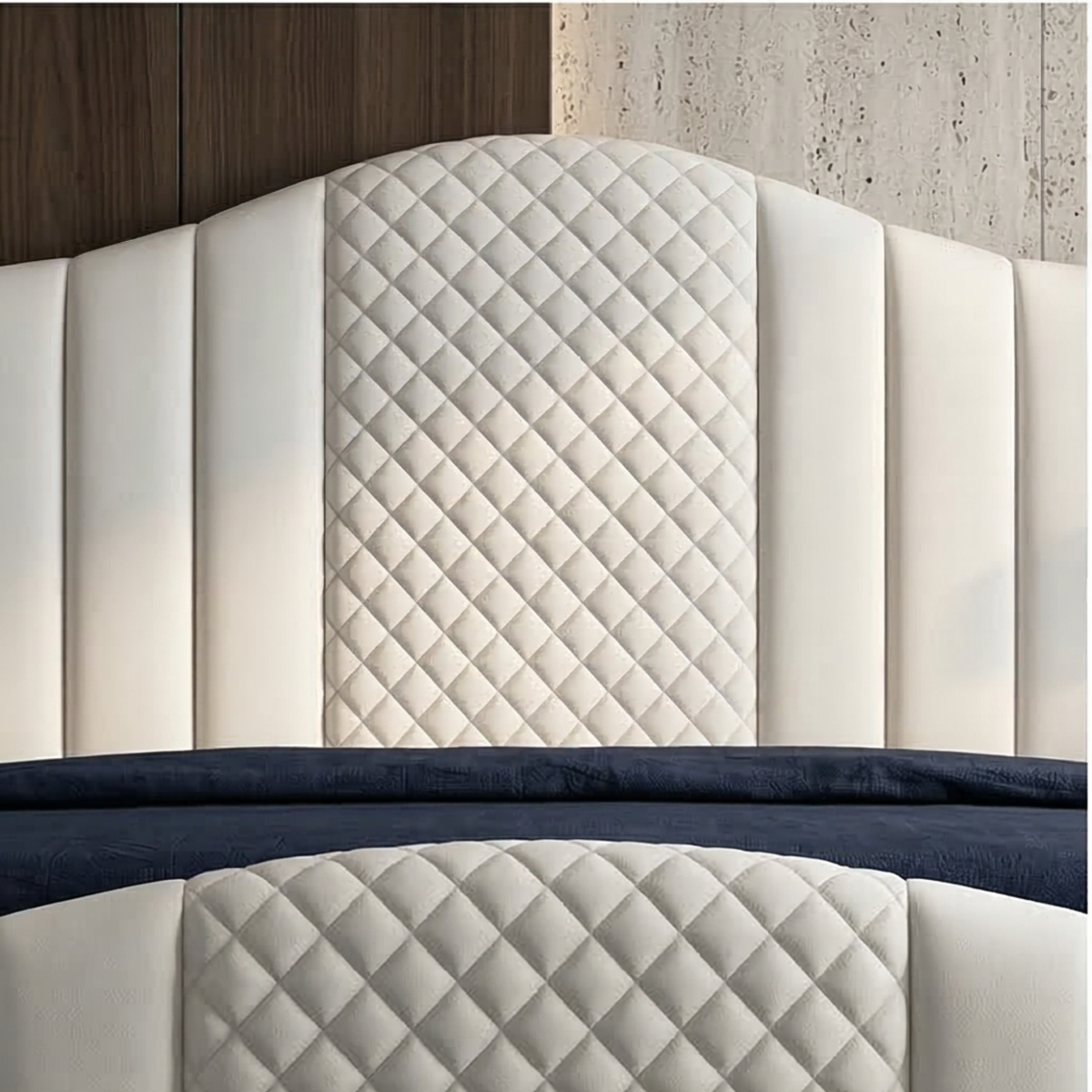 Quilted Panel Upholstered Bed